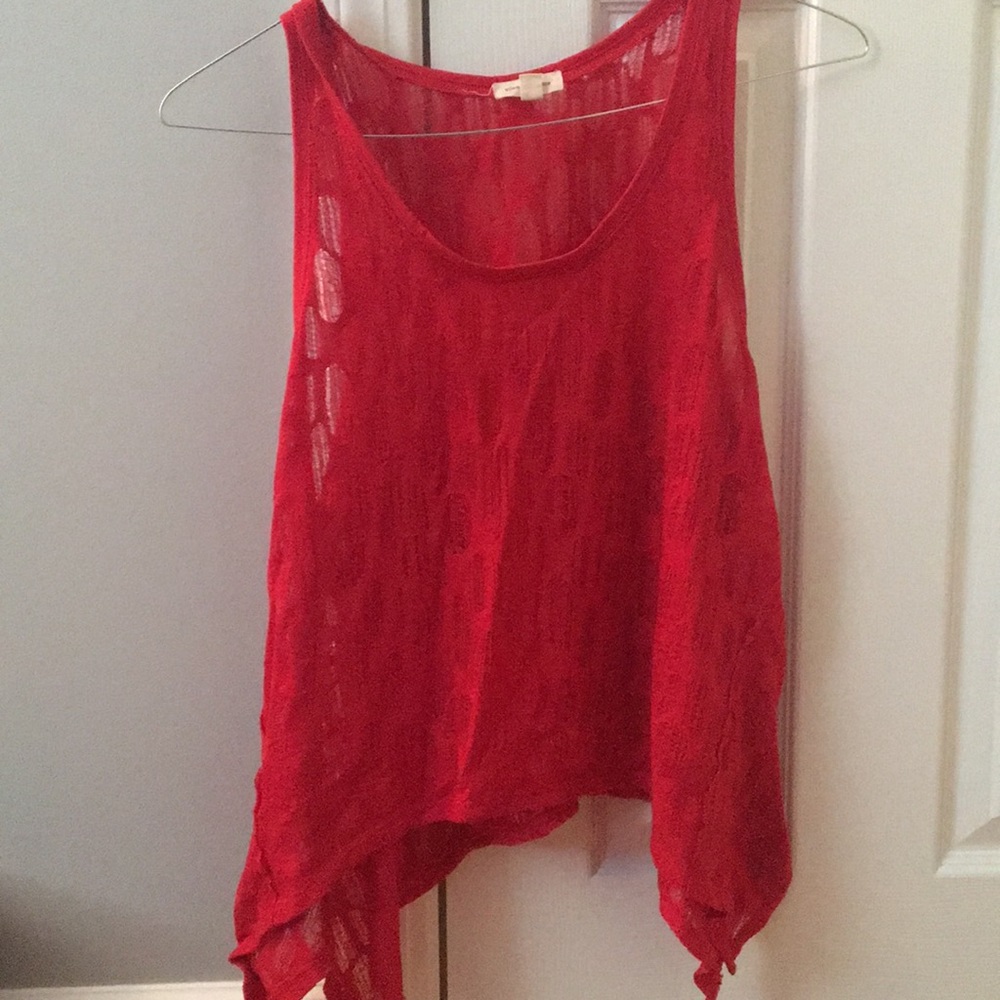 Red tank top